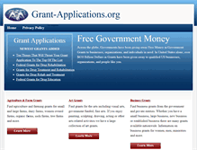 Tablet Screenshot of grant-applications.org